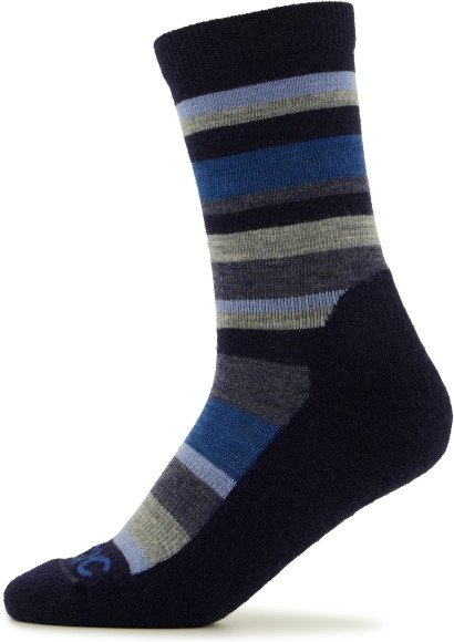 Stoic - Kid's Merino Trekking Crew Socks Stripes - Wandersocken Gr 31-34 blau
