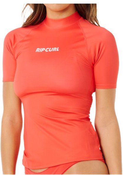 Rip Curl - Women's Classic Surf S/S UPF Rashguard - Lycra Gr XS rot