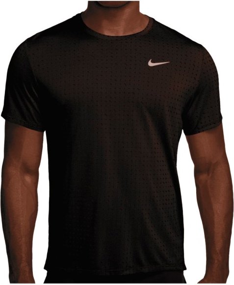 Thumbnail - Nike - Miler Breathe Dri-Fit S/S Running Top - Laufshirt Gr L schwarz
