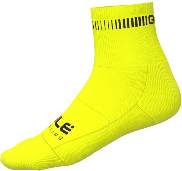 Alé - Logo Q-Skin Socks - Radsocken Gr 40-43 - M gelb