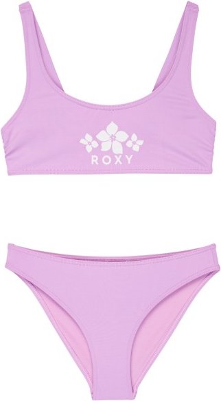 Roxy - Kid's Solid Active RG Bralette Set - Bikini Gr 7 Years crocus petal