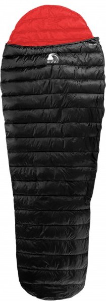 Thumbnail - Alvivo - Ibex Light - Daunenschlafsack Gr 215 cm schwarz/rot