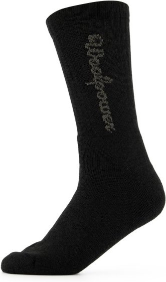 Thumbnail - Woolpower - Sport Socks 400 Logo - Wandersocken Gr 45-48 schwarz