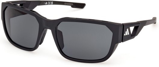 adidas eyewear - SP0092 Polarized Cat. 3 - Fahrradbrille Gr 58 mm grau