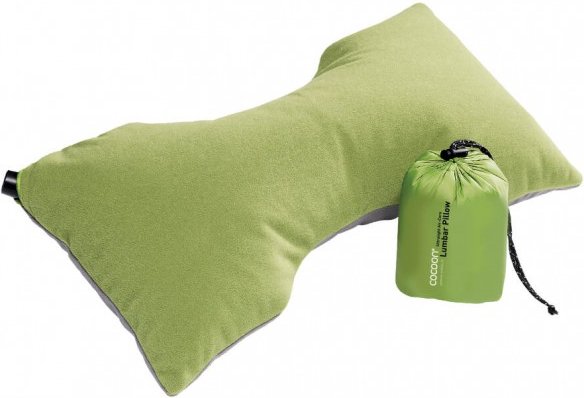 Cocoon - Ultralight Lumbar Support Pillow - Kissen Gr 42x21x11 cm wasabi /grau