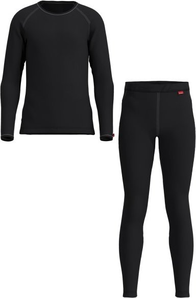 Thumbnail - Löffler - Kid's Set Long Transtex Warm - Kunstfaserunterwäsche Gr 140 schwarz