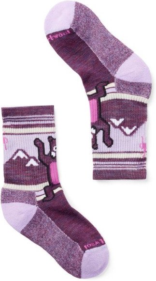 Thumbnail - Smartwool - Kids' Hike Light Cushion Hiking Bear Crew Socks - Multifunktionssocken Gr S lila
