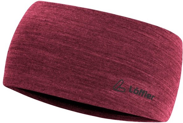 Thumbnail - Löffler - Merino Wool Headband Wide - Stirnband Gr One Size rot