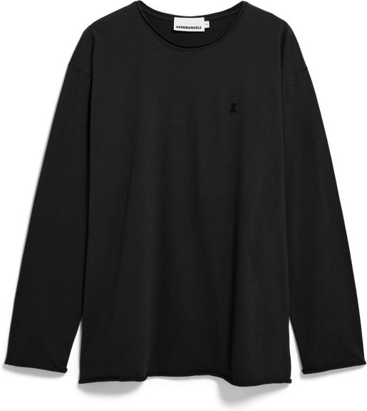 Thumbnail - ARMEDANGELS - Jaames Longsleeve Brushed - Longsleeve Gr M schwarz