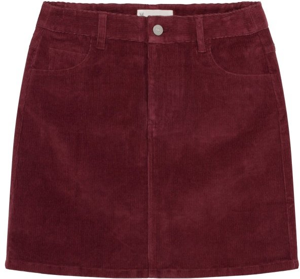 KnowledgeCotton Apparel - Women's 14 Wales Corduroy Skirt - Rock Gr 29 rot