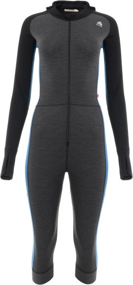 Thumbnail - Aclima - Women's Warmwool Overall 3/4 Length - Overall Gr XL grau/schwarz