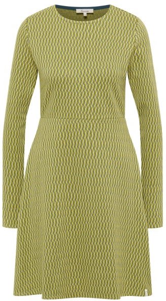 Thumbnail - Tranquillo - Women's Gestricktes Swing-Kleid im Retro-Look - Kleid Gr M oliv