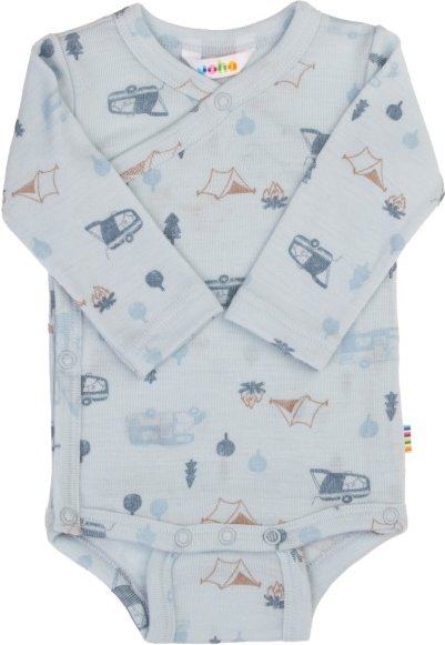 Joha - Kid's Wrap Around Body AOP - Merinounterwäsche Gr 40 grau