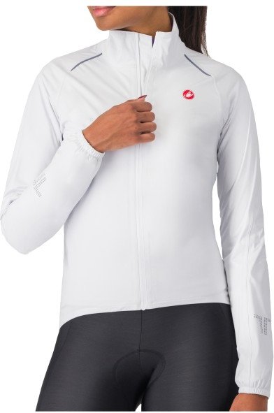 Castelli - Women's Emergency 3 Rain Jacket - Fahrradjacke Gr M weiß/grau
