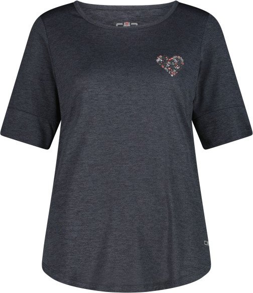 CMP - Women's Light Melange T-Shirt - Funktionsshirt Gr 40 blau