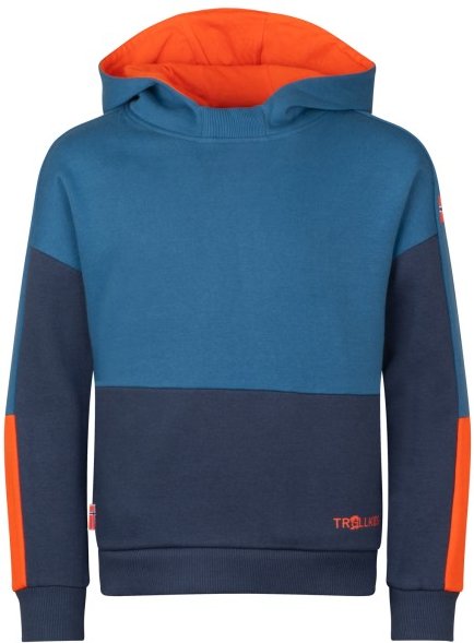 Trollkids - Kid's Rondane Sweater - Hoodie Gr 92 blau