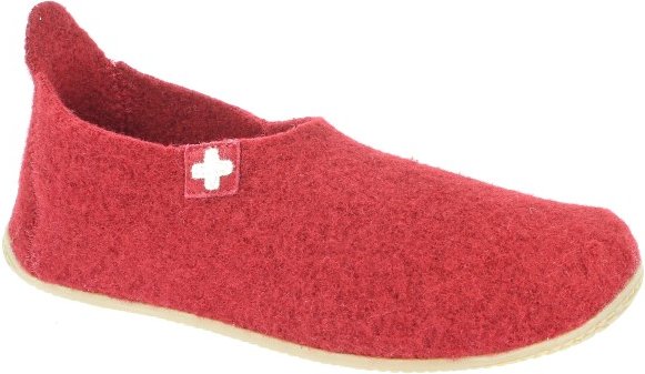 Living Kitzbühel - Slipper Schweizer Kreuz No. 4249 - Hüttenschuhe Gr 39 rot