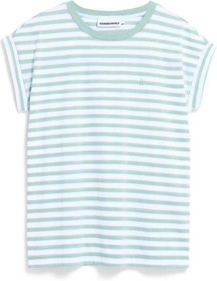 ARMEDANGELS - Women's Idaara Stripes - T-Shirt Gr M grau/weiß