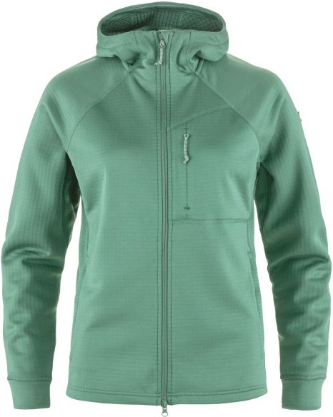 Fjällräven - Women's Abisko Grid Fleece Hoodie - Fleecejacke Gr XL türkis