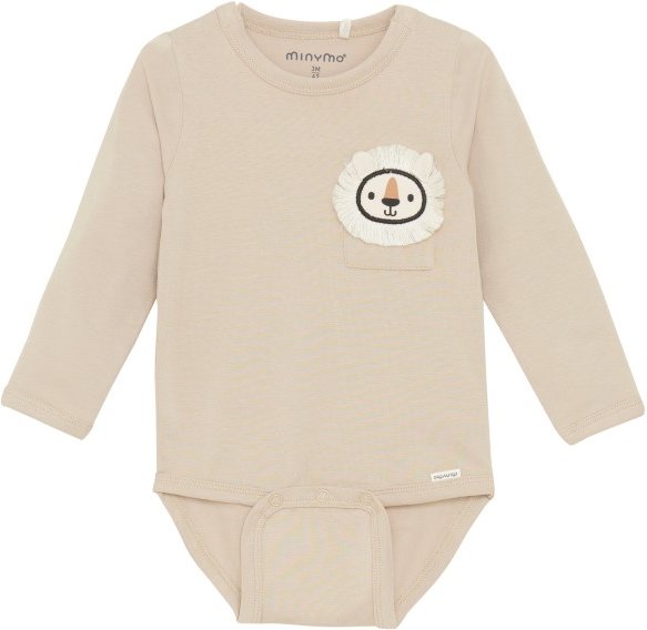 Minymo - Kid's Body L/S - Alltagsunterwäsche Gr 74 beige