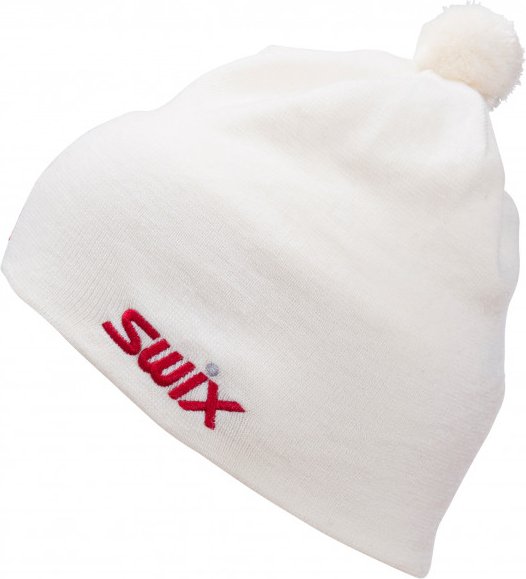 Thumbnail - Swix - Tradition Hat with Flag - Mütze Gr 56 cm weiß/grau