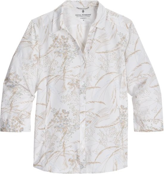 Royal Robbins - Women's Expedition Pro 3/4 Sleeve - Bluse Gr XS grau/weiß