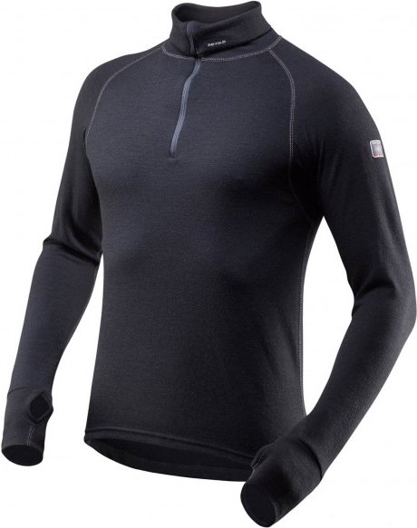Thumbnail - Devold - Expedition Zip Neck - Merinounterwäsche Gr L schwarz