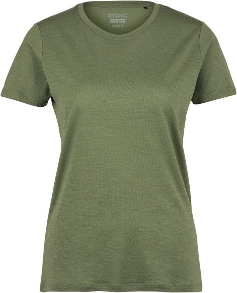 Stoic - Women's Merino155 LaholmSt. T-Shirt - Merinoshirt Gr L oliv