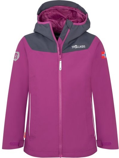 Trollkids - Girls Bergen Jacket - Regenjacke Gr 122 lila