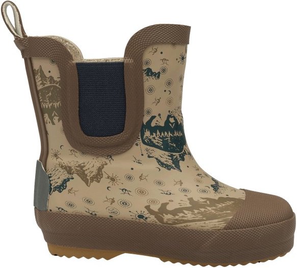 Mikk-Line - Kid's Short Winter Wellies AOP - Gummistiefel Gr 27 braun