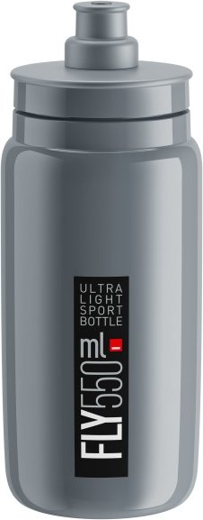 Elite - Fly 2020 - Fahrrad Trinkflasche Gr 550 ml grau/schwarz