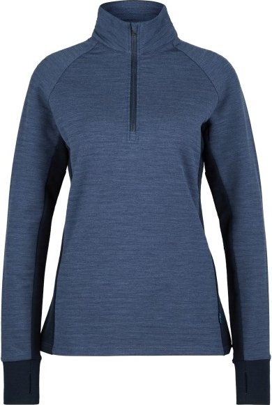 Stoic - Women's MerinoFleece260 FlenSt. Half Zip - Merinopullover Gr XL blau