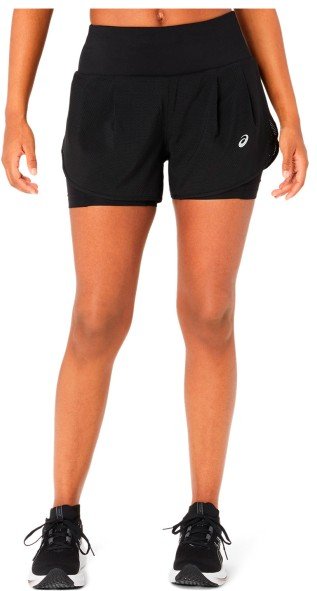 Thumbnail - Asics - Women's Road 2-in-1 3,5'' Short - Laufshorts Gr S schwarz