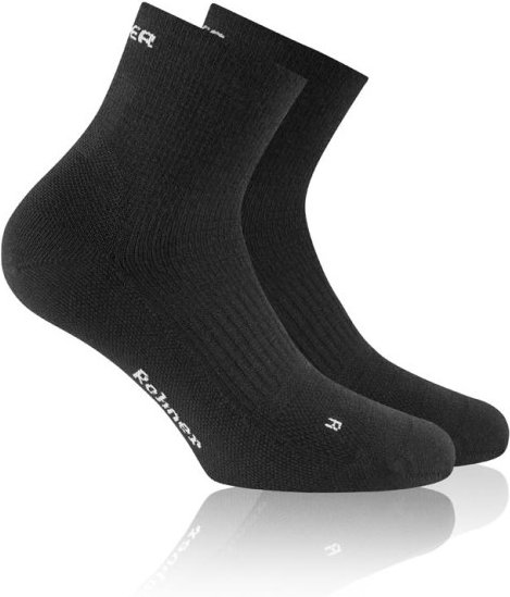 Thumbnail - Rohner - Dynamic Merino Quarter L/R - Wandersocken Gr 42-44 schwarz