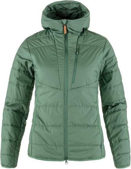 Fjällräven - Women's Keb Padded Hoodie - Kunstfaserjacke Gr XS grün