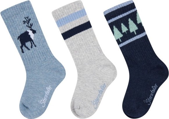 Sterntaler - Kid's Socken 3-Pack - Multifunktionssocken Gr 17-18 grau