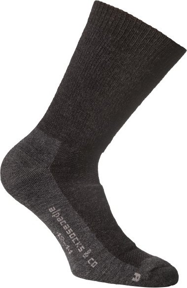 Thumbnail - Alpacasocks&Co - Merino Hiking 2-Pack - Merinosocken Gr 39-42 schwarz/grau