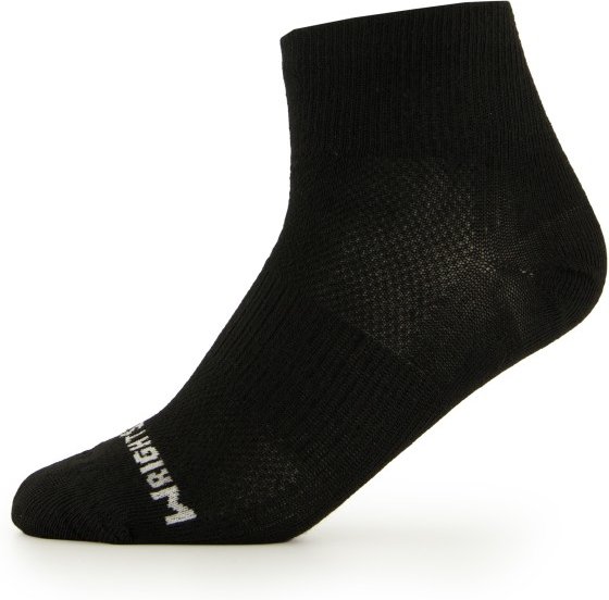 Wrightsock - Coolmesh II Quarter - Wandersocken Gr XL schwarz