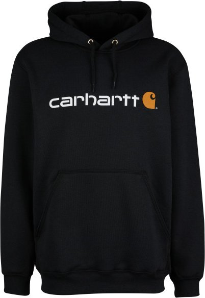 Carhartt - Signature Logo Sweatshirt - Hoodie Gr XS schwarz