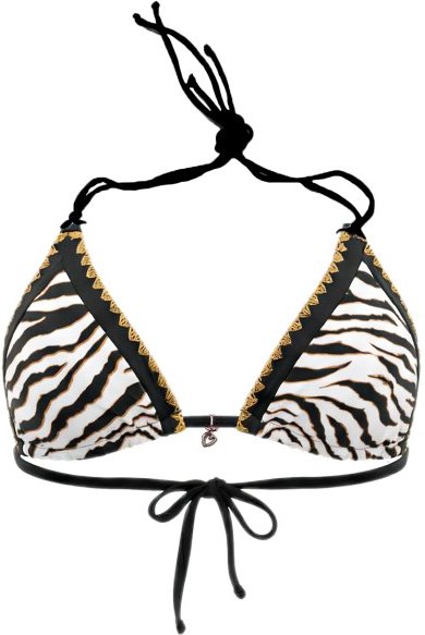 Banana Moon - Women's Bluco Wildjungle - Bikini-Top Gr 34 grau