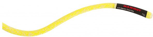 Mammut - 6.0 Glacier Cord Dry - Statikseil Gr 30 m weiß/gelb