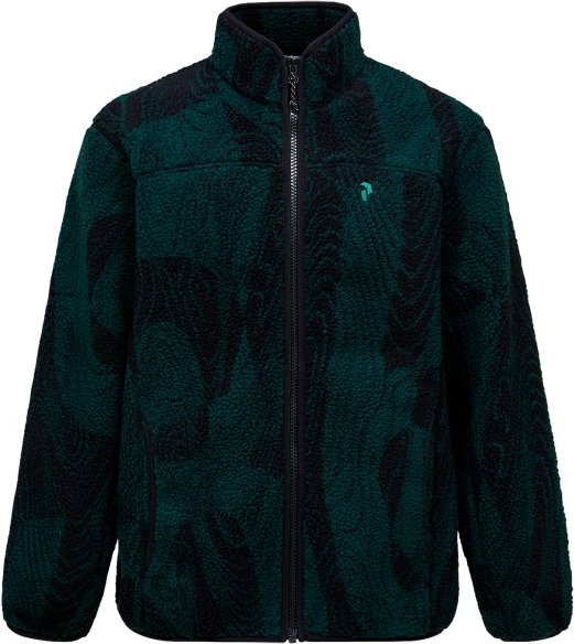Peak Performance - Graphic Pile Jacket - Fleecejacke Gr M schwarz