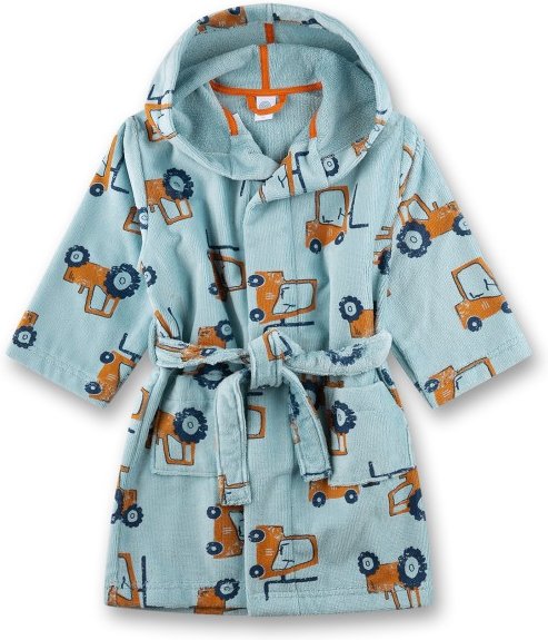 Sanetta - Kid's Bathrobe AOP 233651 - Bademantel Gr 98 grau
