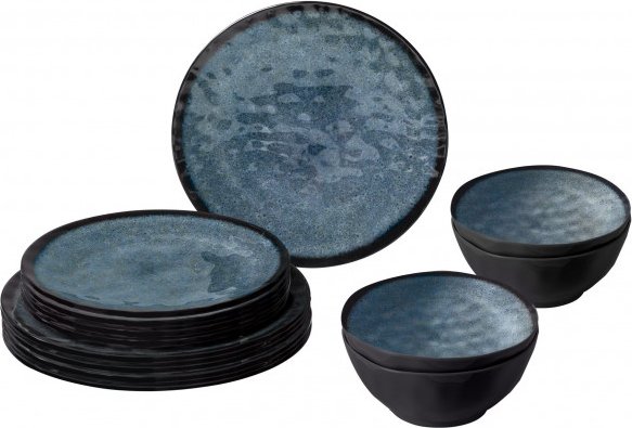 Brunner - Midday - Geschirr-Set Gr 12 Pieces grau