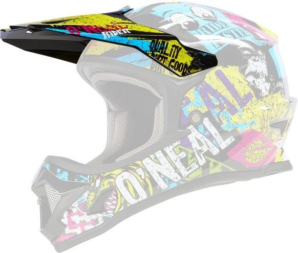 O'Neal - Youth Visor Sonus Helmet Riot - Radhelm Gr One Size grau