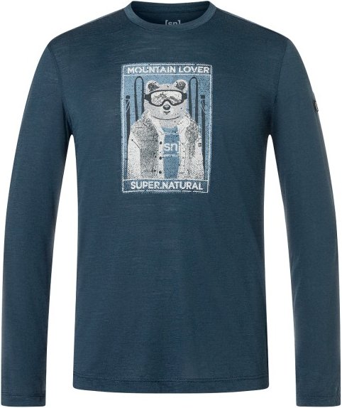 super.natural - Bearski L/S - Longsleeve Gr XL blau