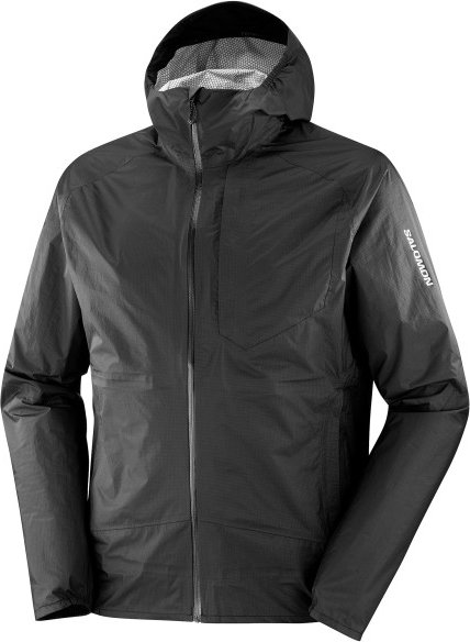 Thumbnail - Salomon - Bonatti WP Jacket - Laufjacke Gr L schwarz/grau