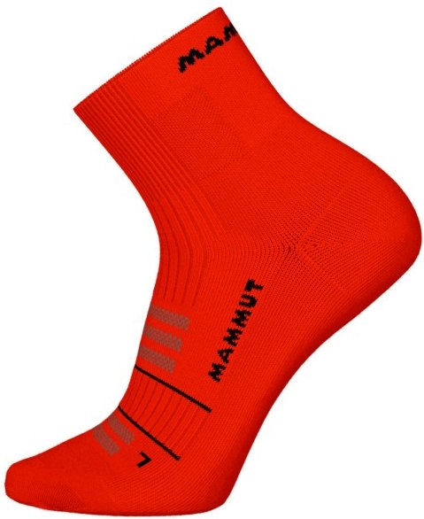 Mammut - Trail Running Targeted Cushion Quarter - Laufsocken Gr 42-44 rot