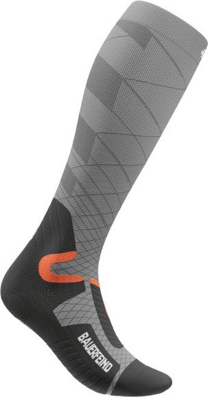 Thumbnail - Bauerfeind Sports - Women's Ski Performance Compr. Socks - Kompressionssocken Gr 35-38 - S: 27-33 cm grau
