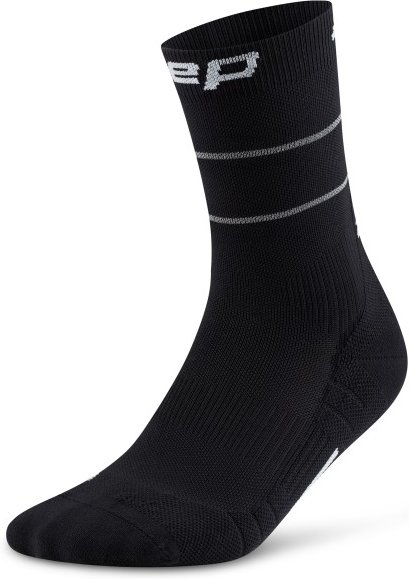 CEP - Pro Run Reflective Mid Cut 2.0 - Laufsocken Gr V schwarz